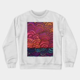 Fall Sunset Oceanscape Crewneck Sweatshirt